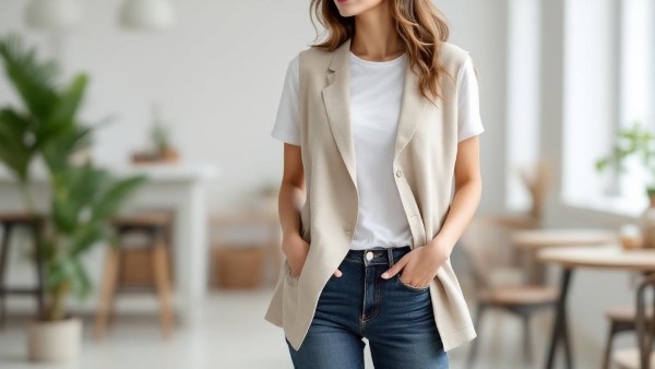 Stylizacje z damską kamizelką używaną – pomysły na casual i elegancję