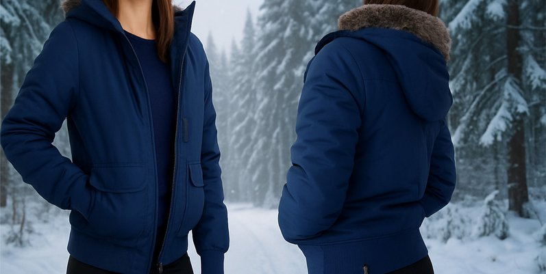 BENCH puchowa KURTKA BOMBERKA z futerkiem